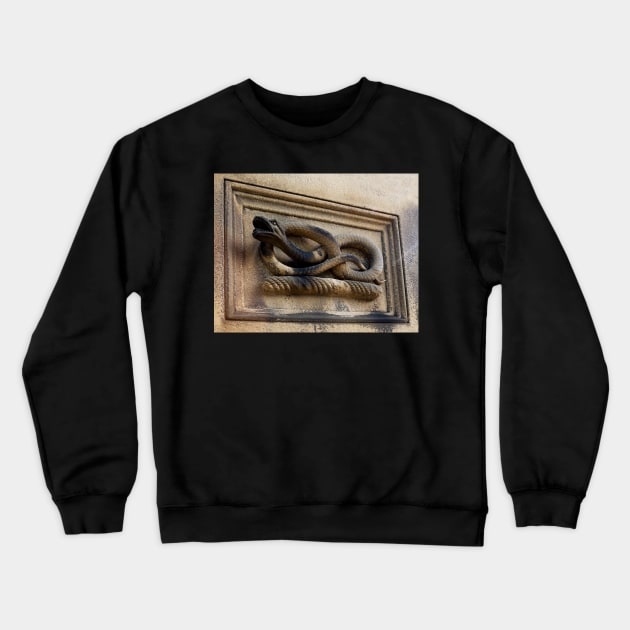 Chatsworth-snake Crewneck Sweatshirt by jasminewang